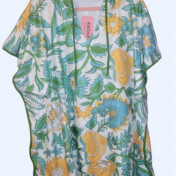 Tropical Floral Swim Coverup - Picture 5 of 5